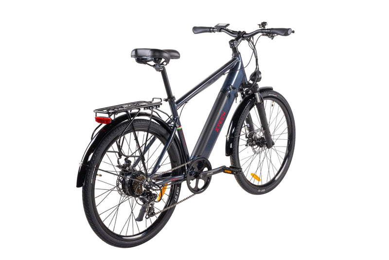 Bicicleta electrica Ztech ZT-84 Eel-M viteza maxima 25 km/h putere 250W acumulator 12Ah/36V nu necesita permis-Gri