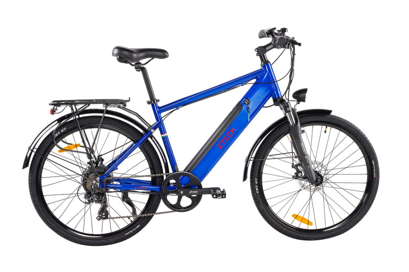 Bicicleta electrica Ztech ZT-84 Eel-M viteza maxima 25 km/h putere 250W acumulator 12Ah/36V nu necesita permis-Alb