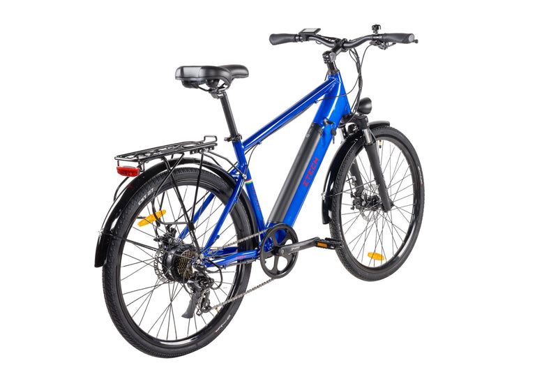 Bicicleta electrica Ztech ZT-84 Eel-M viteza maxima 25 km/h putere 250W acumulator 12Ah/36V nu necesita permis-Alb