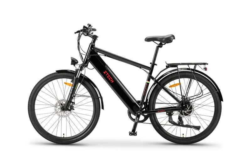 Bicicleta electrica Ztech ZT-84 Eel-M viteza maxima 25 km/h putere 250W acumulator 12Ah/36V nu necesita permis-Alb
