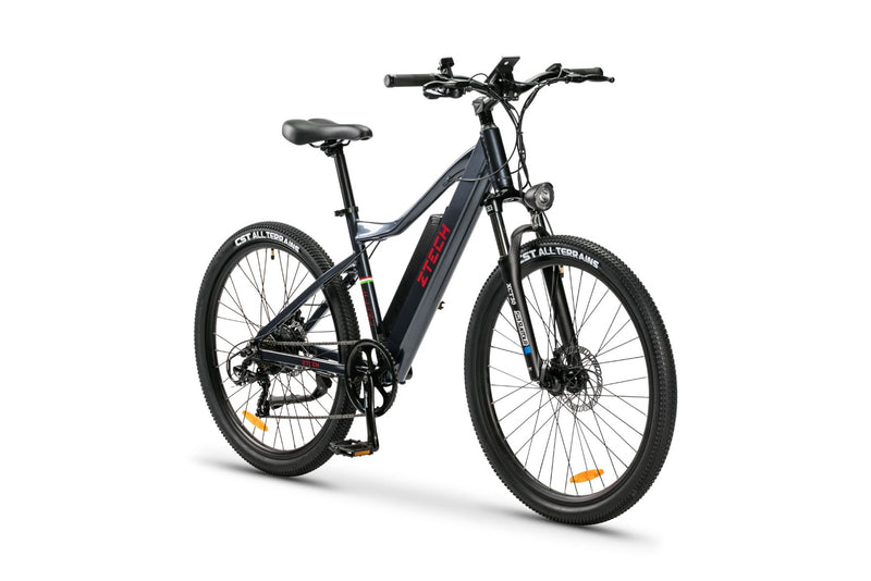 Bicicleta electrica Ztech ZT-85 SWORDFISH autonomie 50 km viteza maxima 25 km/h putere 250W acumulator 12Ah/36V nu necesita permis-Gri