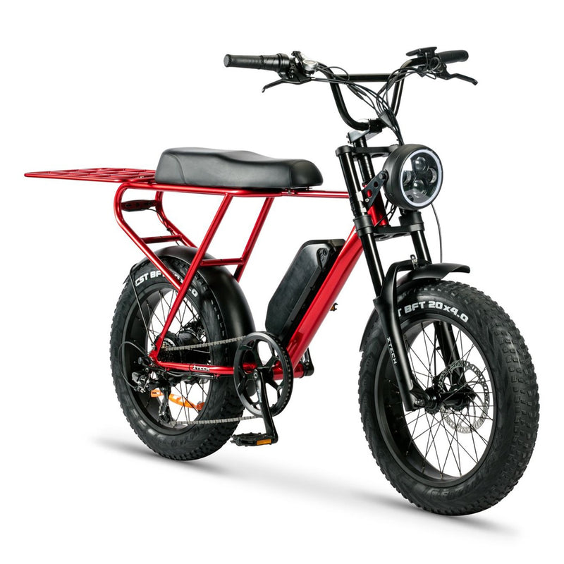 Bicicleta electrica Ztech ZT-86-A LEGACY A autonomie 45 km viteza maxima 25 km/h putere 250W acumulator 13Ah/48V nu necesita permis-Alb