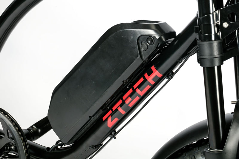 Bicicleta electrica Ztech ZT-86-B LEGACY B autonomie 45 km viteza maxima 25 km/h putere 250W acumulator 13Ah/48V nu necesita permis-Negru