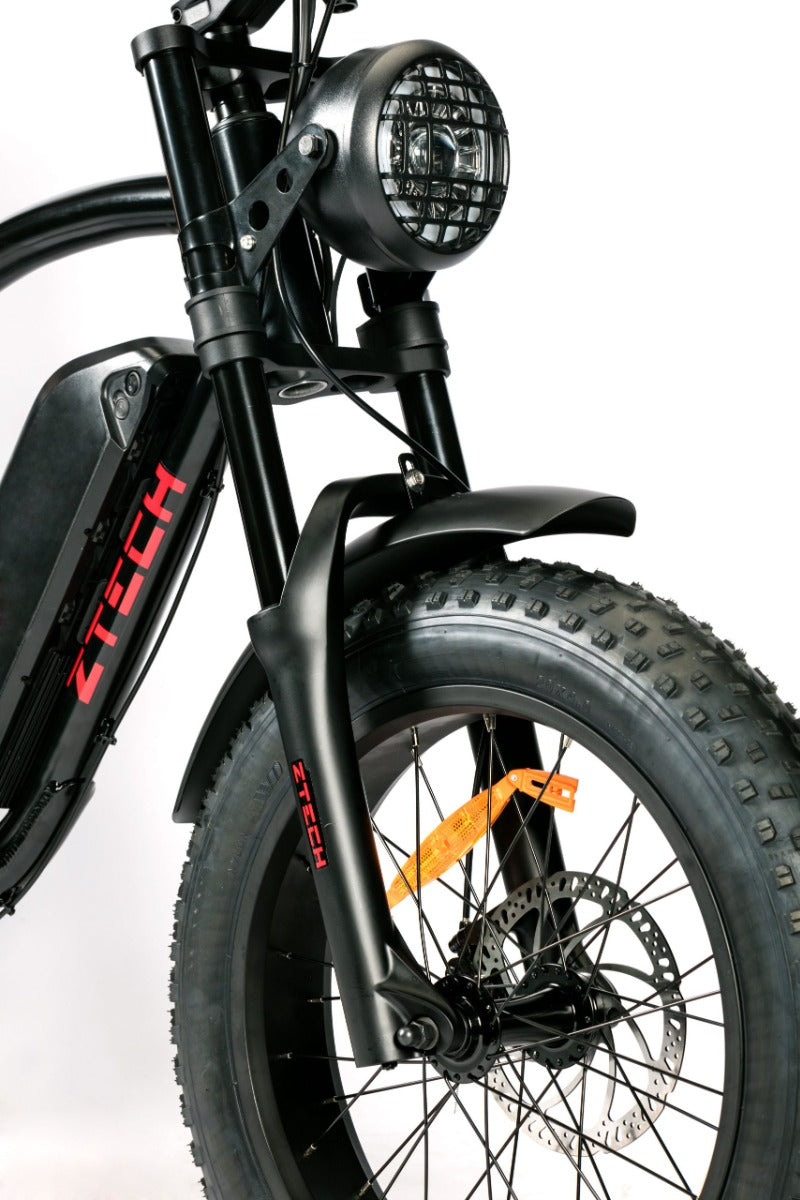 Bicicleta electrica Ztech ZT-86-B LEGACY B autonomie 45 km viteza maxima 25 km/h putere 250W acumulator 13Ah/48V nu necesita permis-Negru