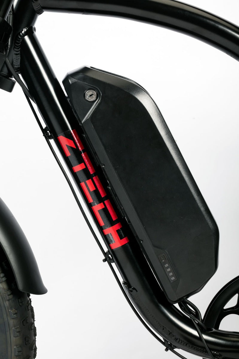 Bicicleta electrica Ztech ZT-86-B LEGACY B autonomie 45 km viteza maxima 25 km/h putere 250W acumulator 13Ah/48V nu necesita permis-Negru