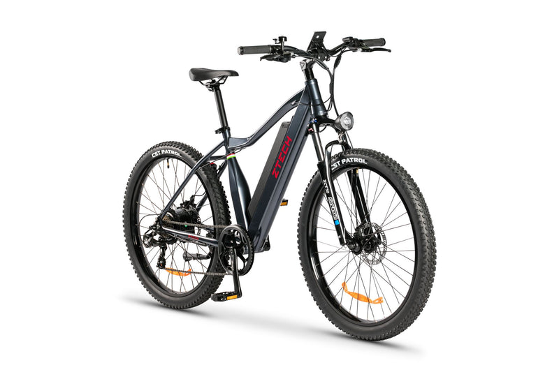 Bicicleta electrica Ztech ZT-87 GIANT SWORDFISH autonomie 45 km viteza maxima 25 km/h putere 250W acumulator 13Ah/48V nu necesita permis-Gri
