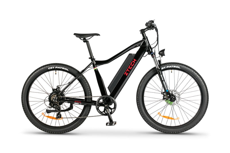 Bicicleta electrica Ztech ZT-87 GIANT SWORDFISH autonomie 45 km viteza maxima 25 km/h putere 250W acumulator 13Ah/48V nu necesita permis-Negru