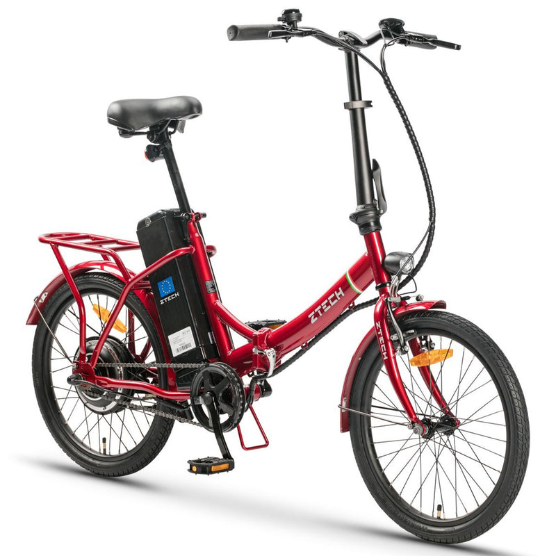 Bicicleta electrica Ztech ZT-88 CAMP 5.0 FOLDABLE autonomie 40 km viteza maxima 25 km/h putere 250W acumulator 9Ah/36V nu necesita permis-Negru