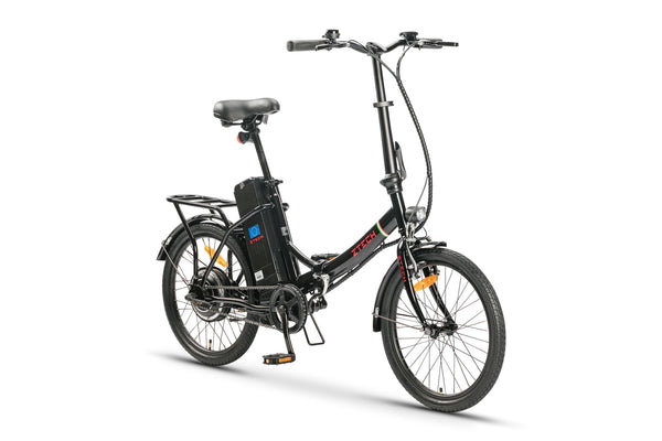 Bicicleta electrica Ztech ZT-88 CAMP 5.0 FOLDABLE autonomie 40 km viteza maxima 25 km/h putere 250W acumulator 9Ah/36V nu necesita permis-Negru