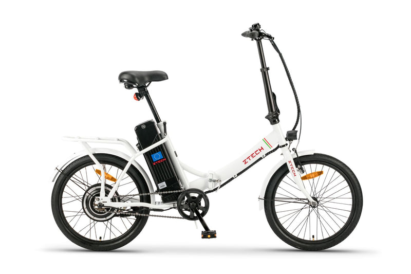 Bicicleta electrica Ztech ZT-88 CAMP 5.0 FOLDABLE autonomie 40 km viteza maxima 25 km/h putere 250W acumulator 9Ah/36V nu necesita permis-Negru