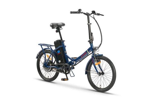 Bicicleta electrica Ztech ZT-88 CAMP 5.0 FOLDABLE autonomie 40 km viteza maxima 25 km/h putere 250W acumulator 9Ah/36V nu necesita permis-Albastru