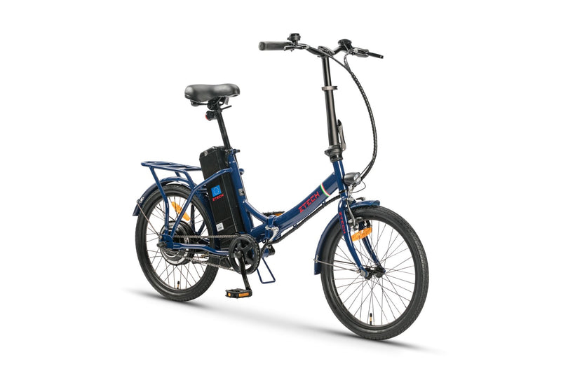 Bicicleta electrica Ztech ZT-88 CAMP 5.0 FOLDABLE autonomie 40 km viteza maxima 25 km/h putere 250W acumulator 9Ah/36V nu necesita permis-Negru
