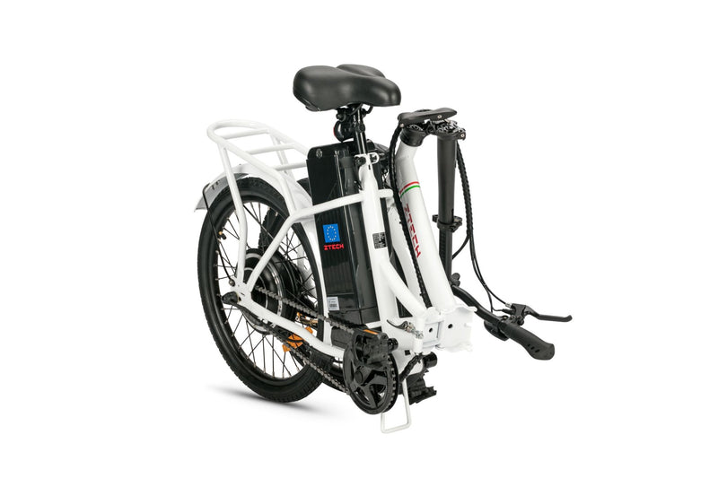 Bicicleta electrica Ztech ZT-88 CAMP 5.0 FOLDABLE autonomie 40 km viteza maxima 25 km/h putere 250W acumulator 9Ah/36V nu necesita permis-Rosu