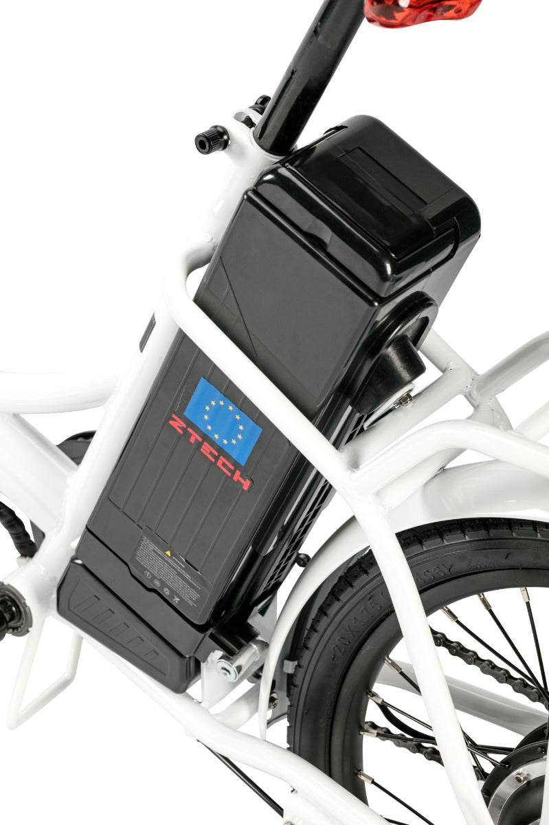 Bicicleta electrica Ztech ZT-88 CAMP 5.0 FOLDABLE autonomie 40 km viteza maxima 25 km/h putere 250W acumulator 9Ah/36V nu necesita permis-Negru
