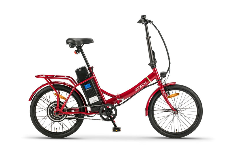 Bicicleta electrica Ztech ZT-88 CAMP 5.0 FOLDABLE autonomie 40 km viteza maxima 25 km/h putere 250W acumulator 9Ah/36V nu necesita permis-Negru