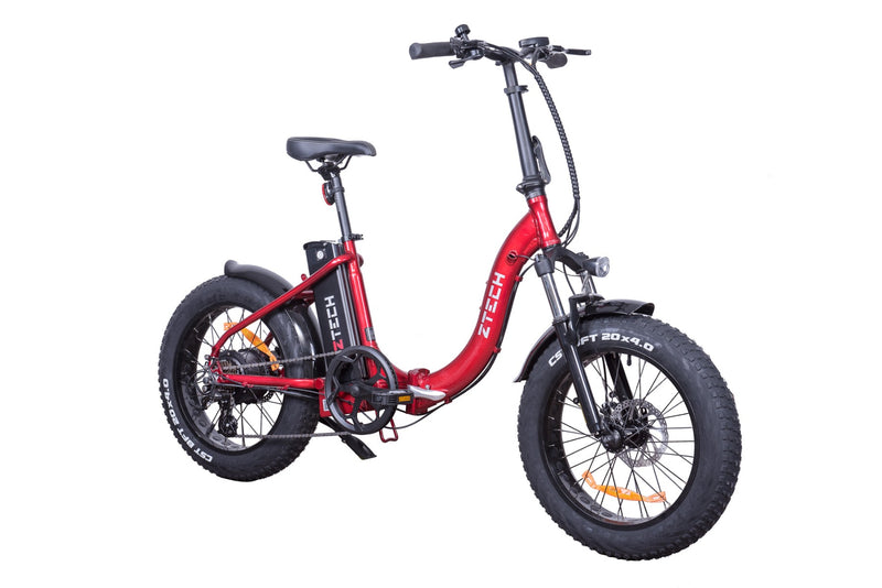 Bicicleta electrica Ztech ZT-89-C FATBIKE KID FOLDING 2.0 autonomie 50 km viteza maxima 25 km/h putere 250W acumulator 13Ah/48V nu necesita permis-Negru