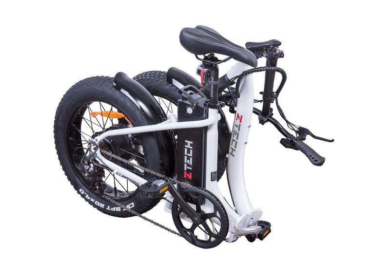 Bicicleta electrica Ztech ZT-89-C FATBIKE KID FOLDING 2.0 autonomie 50 km viteza maxima 25 km/h putere 250W acumulator 13Ah/48V nu necesita permis-Negru