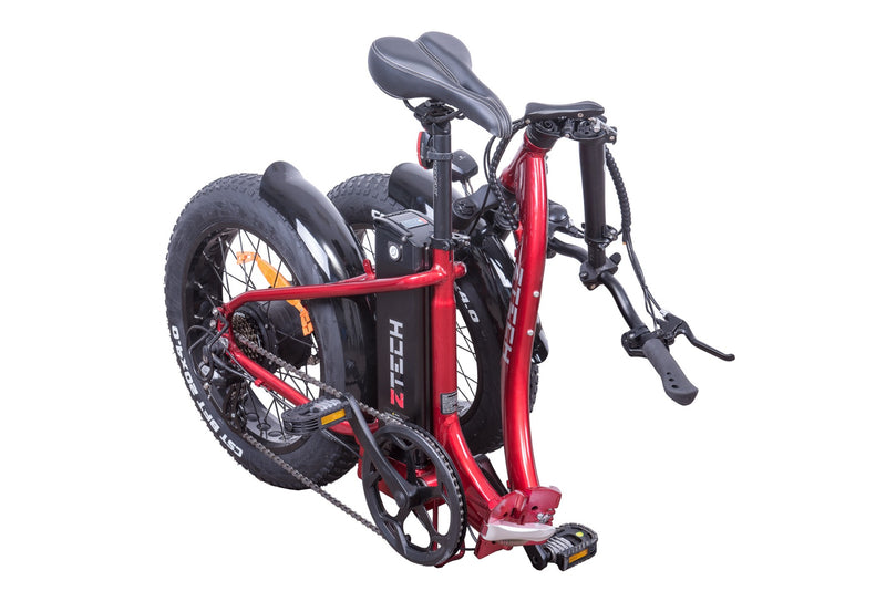 Bicicleta electrica Ztech ZT-89-C FATBIKE KID FOLDING 2.0 autonomie 50 km viteza maxima 25 km/h putere 250W acumulator 13Ah/48V nu necesita permis-Negru