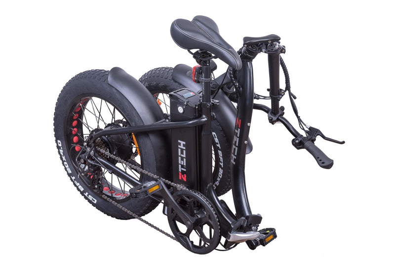 Bicicleta electrica Ztech ZT-89-C FATBIKE KID FOLDING 2.0 autonomie 50 km viteza maxima 25 km/h putere 250W acumulator 13Ah/48V nu necesita permis-Negru