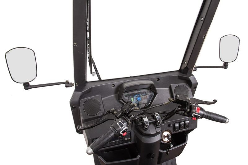 Tricicleta electrica Ztech ZT-93-A E-MOPED CARRIER 1.0 cu cabina autonomie 50 Km viteza maxima 45 km/h putere 3000W acumulator 45Ah/72V
