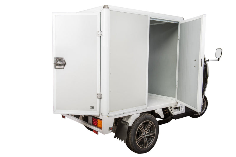 Tricicleta electrica Ztech ZT-94-A E-MOPED CARRIER 2.0 cu cabina autonomie 50 Km viteza maxima 45 km/h putere 3000W acumulator 45Ah/72V