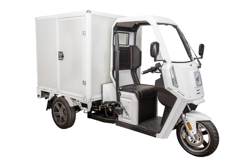 Tricicleta electrica Ztech ZT-94-A E-MOPED CARRIER 2.0 cu cabina autonomie 50 Km viteza maxima 45 km/h putere 3000W acumulator 45Ah/72V
