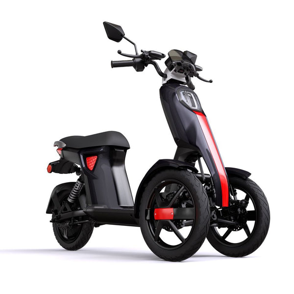 Tricicleta electrica Ztech ZT-98 iTANGO HO autonomie 50 Km viteza maxima 45 km/h putere 1200W acumulator 26Ah/48V-Negru
