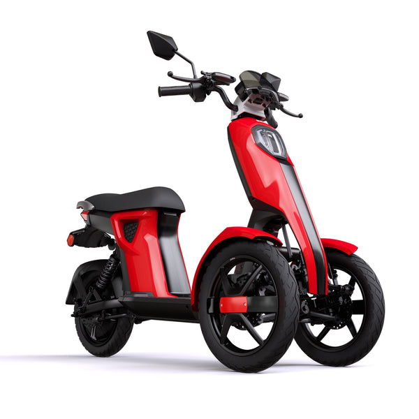 Tricicleta electrica Ztech ZT-98 iTANGO HO autonomie 50 Km viteza maxima 45 km/h putere 1200W acumulator 26Ah/48V-Rosu
