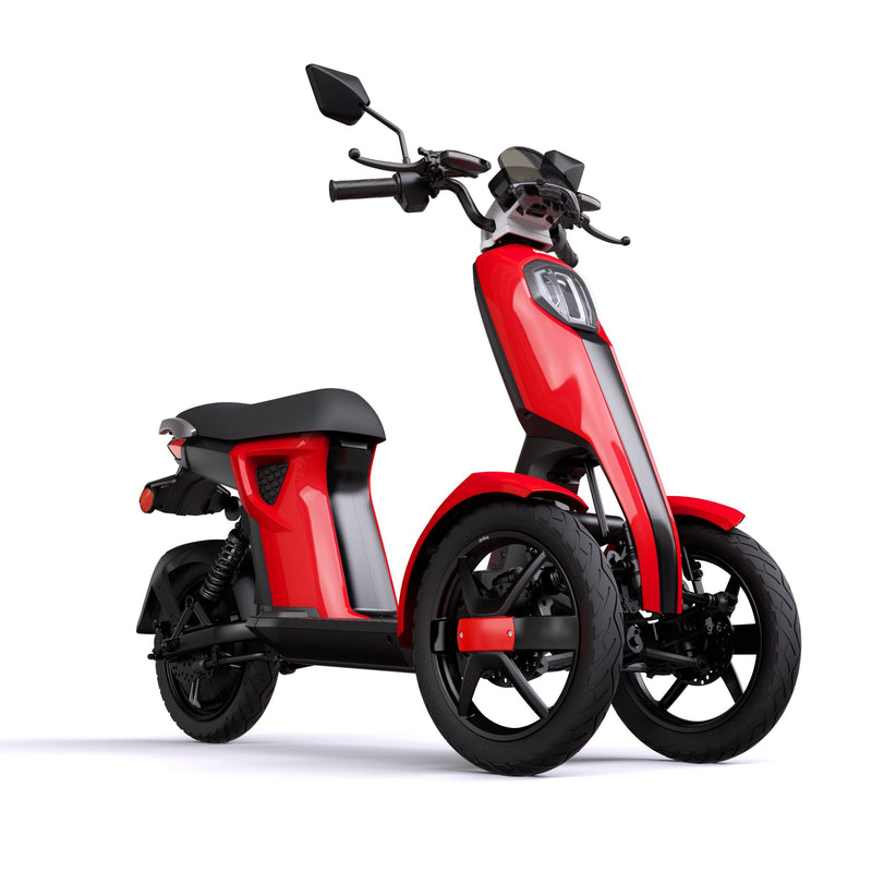 Tricicleta electrica Ztech ZT-98 iTANGO HO autonomie 50 Km viteza maxima 45 km/h putere 1200W acumulator 26Ah/48V-Rosu