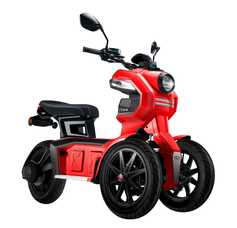 Tricicleta electrica Ztech ZT-99 iTANK autonomie 45 Km viteza maxima 45 km/h putere 1490W acumulator 26Ah/60V-Alb
