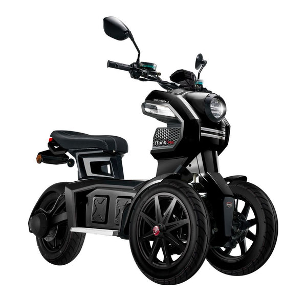 Tricicleta electrica Ztech ZT-99 iTANK autonomie 45 Km viteza maxima 45 km/h putere 1490W acumulator 26Ah/60V-Negru