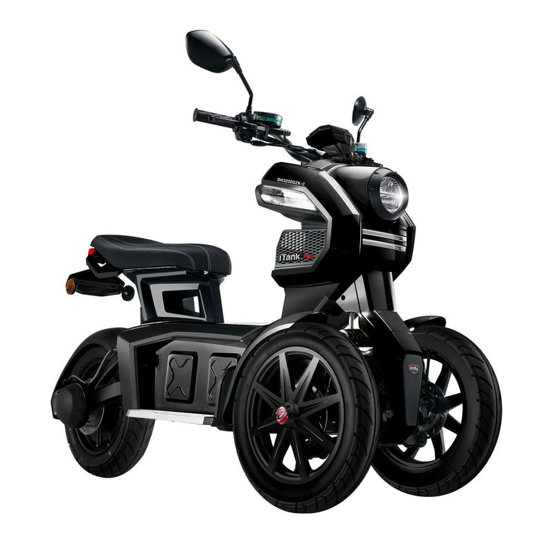 Tricicleta electrica Ztech ZT-99 iTANK autonomie 45 Km viteza maxima 45 km/h putere 1490W acumulator 26Ah/60V-Rosu