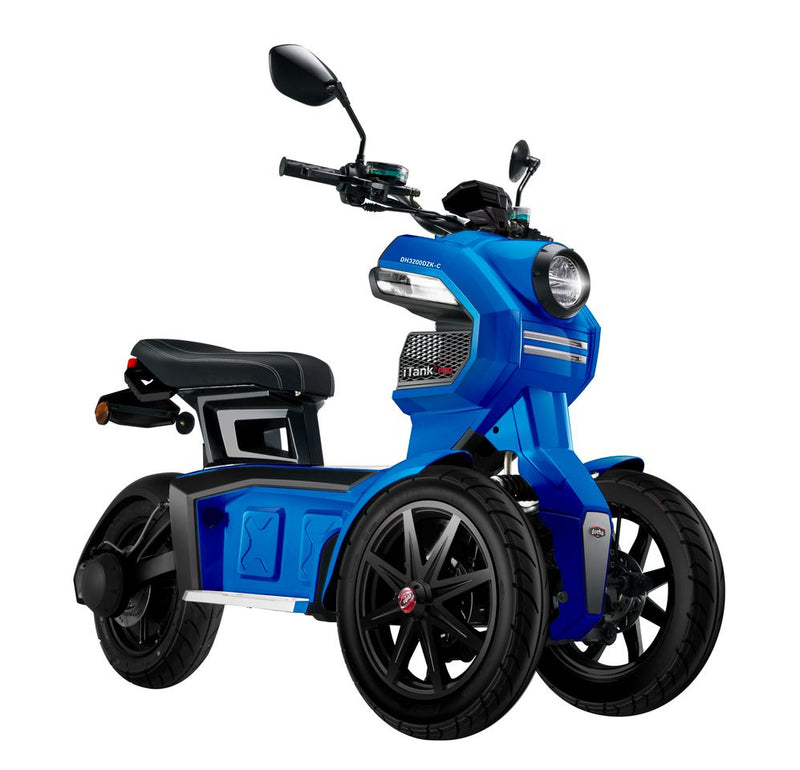 Tricicleta electrica Ztech ZT-99 iTANK autonomie 45 Km viteza maxima 45 km/h putere 1490W acumulator 26Ah/60V-Alb