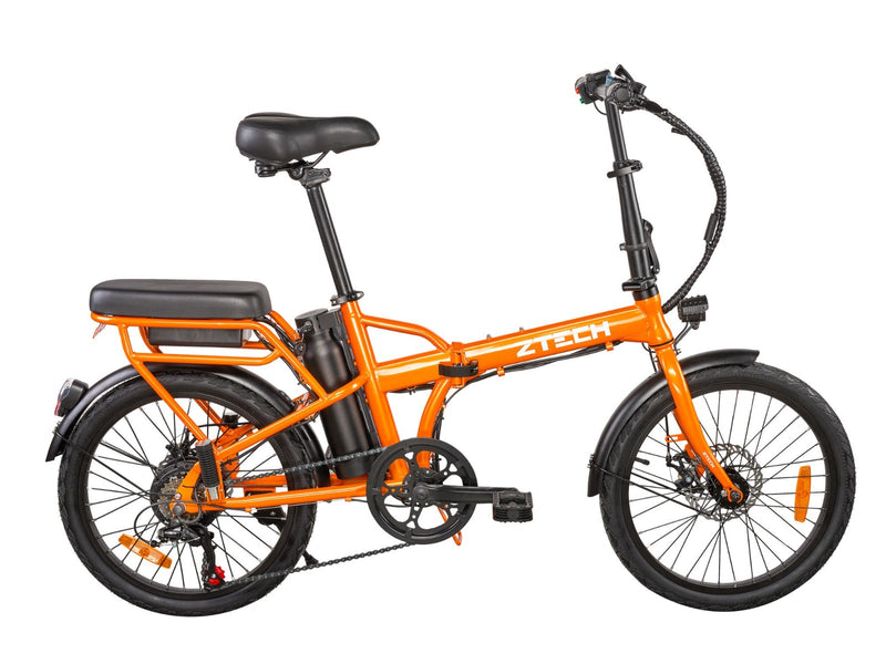 Bicicleta electrica Ztech ZT-12 CAMP 6.0 autonomie 35 Km viteza maxima 25 km/h putere 250W acumulator 8Ah/36V nu necesita permis-Alb