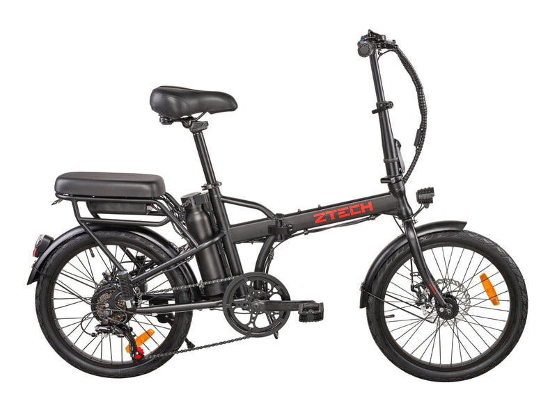 Bicicleta electrica Ztech ZT-12 CAMP 6.0 autonomie 35 Km viteza maxima 25 km/h putere 250W acumulator 8Ah/36V nu necesita permis-Alb