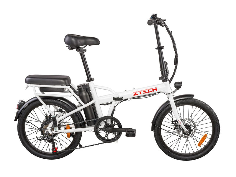 Bicicleta electrica Ztech ZT-12 CAMP 6.0 autonomie 35 Km viteza maxima 25 km/h putere 250W acumulator 8Ah/36V nu necesita permis-Gri