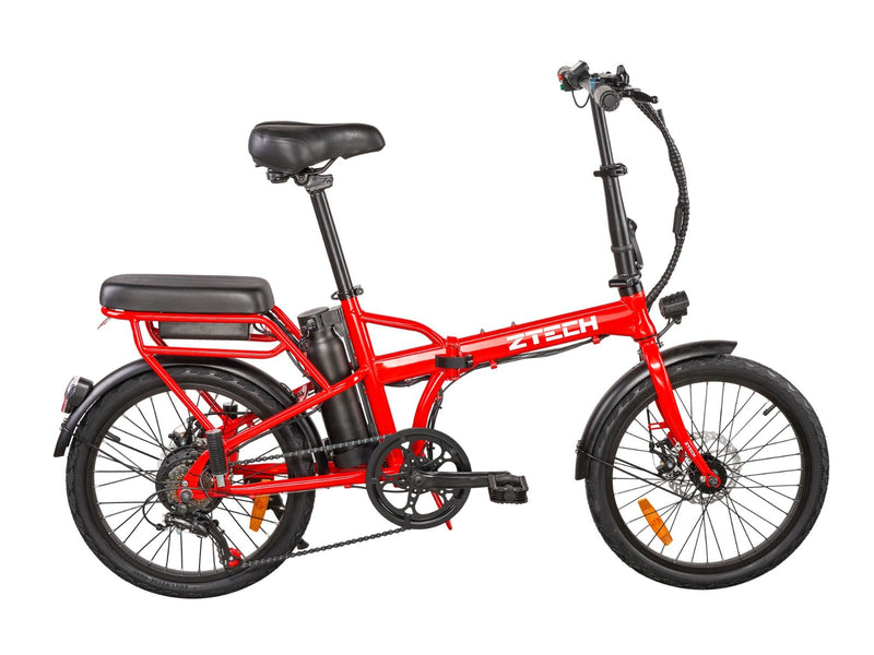Bicicleta electrica Ztech ZT-12 CAMP 6.0 autonomie 35 Km viteza maxima 25 km/h putere 250W acumulator 8Ah/36V nu necesita permis-Albastru