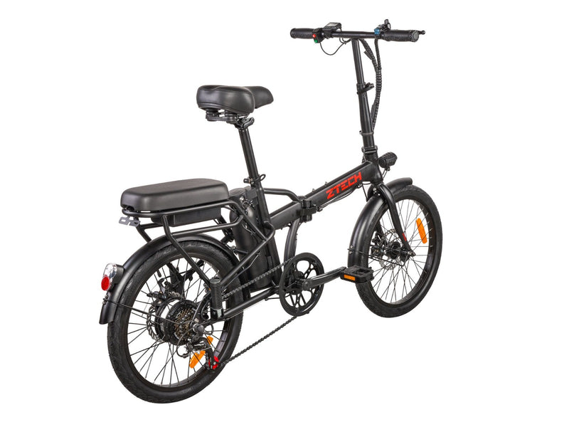 Bicicleta electrica Ztech ZT-12 CAMP 6.0 autonomie 35 Km viteza maxima 25 km/h putere 250W acumulator 8Ah/36V nu necesita permis-Alb