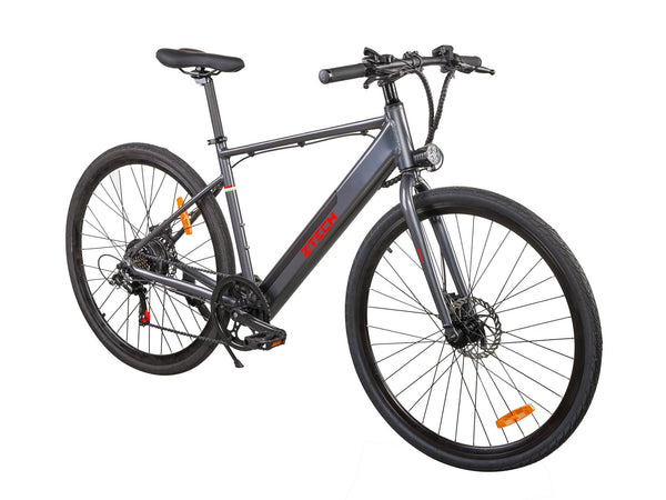 Bicicleta electrica Ztech ZT-14 CAMP 7.0 autonomie 45 Km viteza maxima 25 km/h putere 250W acumulator 10Ah/36V nu necesita permis-Gri