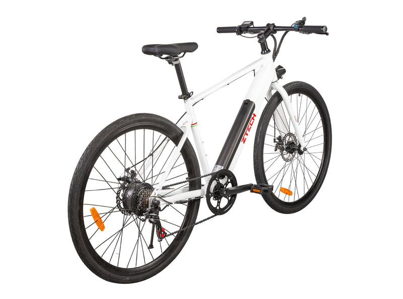 Bicicleta electrica Ztech ZT-14 CAMP 7.0 autonomie 45 Km viteza maxima 25 km/h putere 250W acumulator 10Ah/36V nu necesita permis-Alb