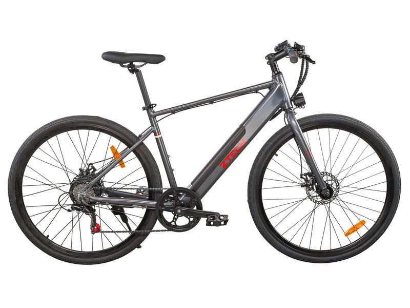 Bicicleta electrica Ztech ZT-14 CAMP 7.0 autonomie 45 Km viteza maxima 25 km/h putere 250W acumulator 10Ah/36V nu necesita permis-Alb