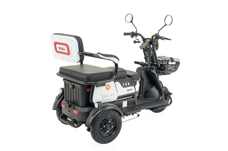 Tricicleta electrica Ztech ZT-16 LEKU autonomie 50 Km viteza maxima 25 km/h putere 1300W acumulator 20Ah/60V nu necesita permis-Negru