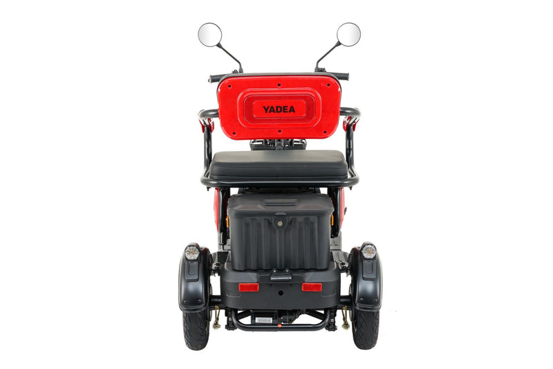 Tricicleta electrica Ztech ZT-16 LEKU autonomie 50 Km viteza maxima 25 km/h putere 1300W acumulator 20Ah/60V nu necesita permis-Rosu
