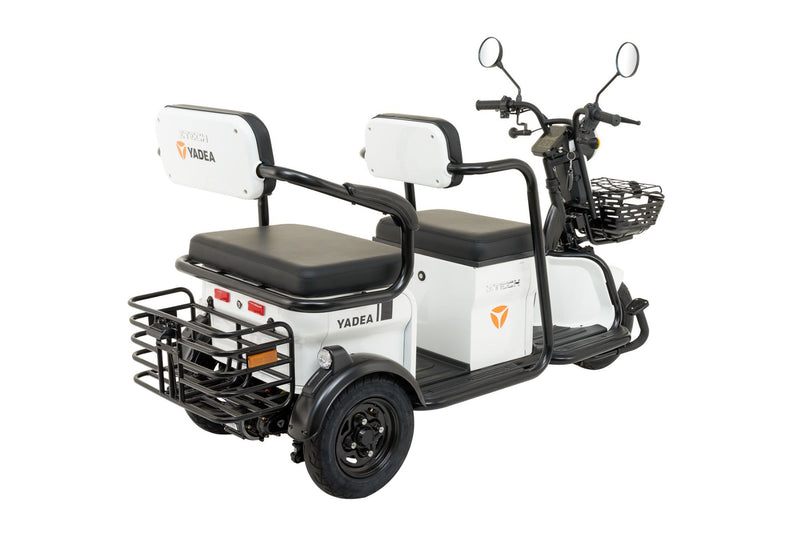 Tricicleta electrica Ztech ZT-17-G GULL GRAPHENE autonomie 50 Km viteza maxima 25 km/h putere 1300W acumulator 20Ah/60V nu necesita permis-Alb