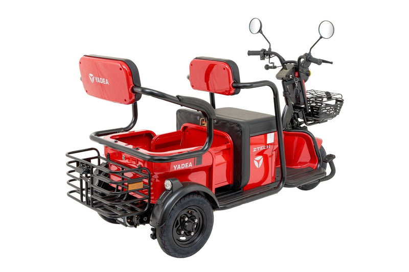 Tricicleta electrica Ztech ZT-17-G GULL GRAPHENE autonomie 50 Km viteza maxima 25 km/h putere 1300W acumulator 20Ah/60V nu necesita permis-Alb