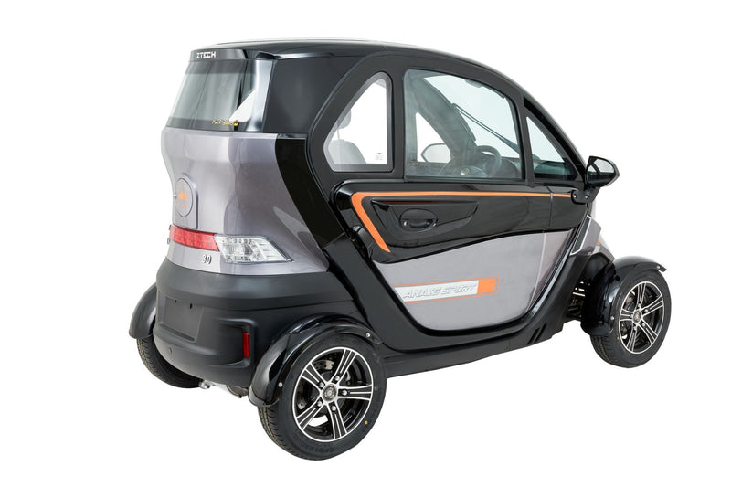 Vehicul urban electric Ztech ZT-96-A E-MOPED CAR cu cabina autonomie 45 Km viteza maxima 45 km/h putere 3000W acumulator 2x45Ah/60V-Negru