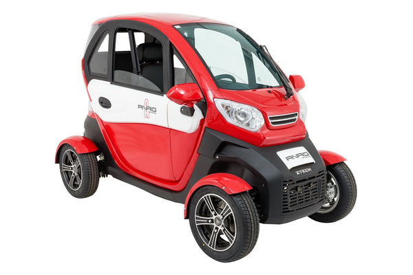 Vehicul urban electric Ztech ZT-96-A E-MOPED CAR cu cabina autonomie 45 Km viteza maxima 45 km/h putere 3000W acumulator 2x45Ah/60V-Rosu