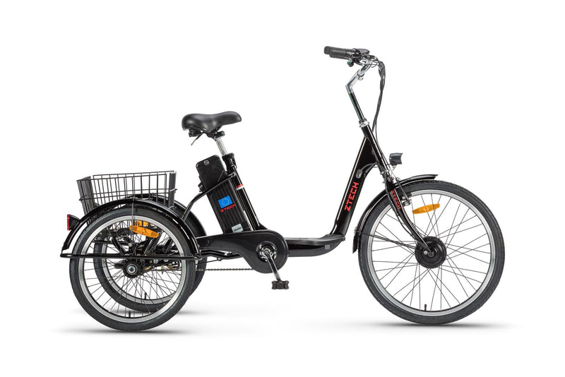 Tricicleta electrica Ztech ZT-81-AA TRAILER 2.0 autonomie 40 Km viteza maxima 25 km/h putere 250W acumulator 13Ah/36V nu necesita permis-Albastru