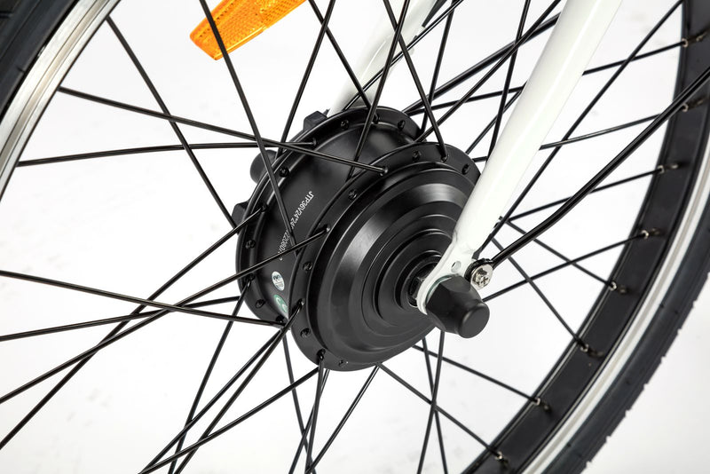 Tricicleta electrica Ztech ZT-81-AA TRAILER 2.0 autonomie 40 Km viteza maxima 25 km/h putere 250W acumulator 13Ah/36V nu necesita permis-Alb