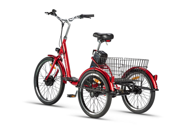 Tricicleta electrica Ztech ZT-81-AA TRAILER 2.0 autonomie 40 Km viteza maxima 25 km/h putere 250W acumulator 13Ah/36V nu necesita permis-Alb